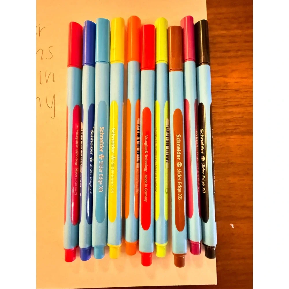 Schneider 16pc Pen Lot Slider Memo XB Edge XB Viscoglide Germany Multicolor